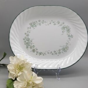 Vintage Corning Ware Callaway Oval Platter - Corelle Callaway Ivy Serving